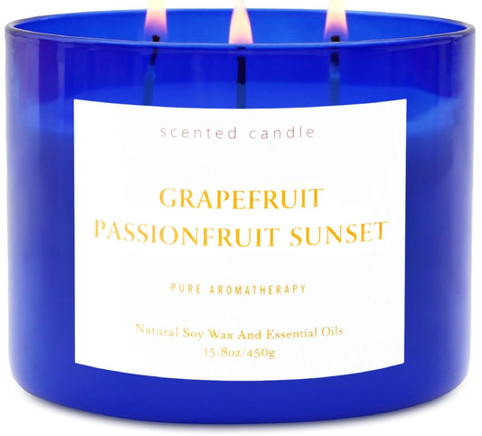 Grapefruit Passionfruit Sunset Scented Soy Candle