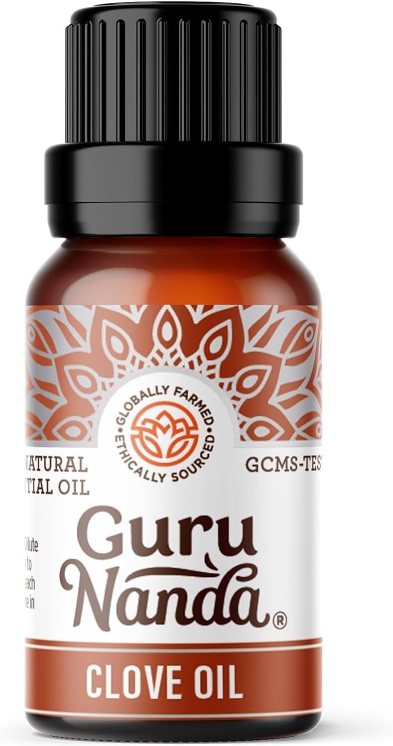 GuruNanda Clove Essential Oil - Pure, Natural & Undiluted for Aromatherapy and Diffuser - 15 ml