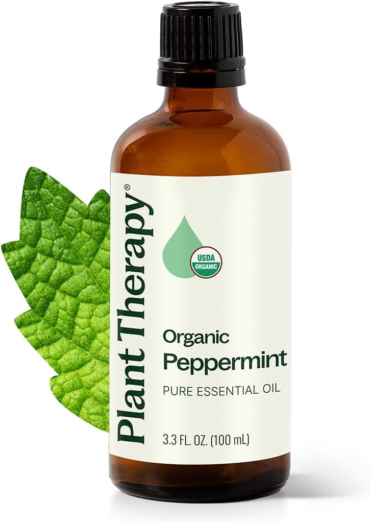 Plant Therapy Organic Peppermint Essential Oil 100 mL (3.3 oz)