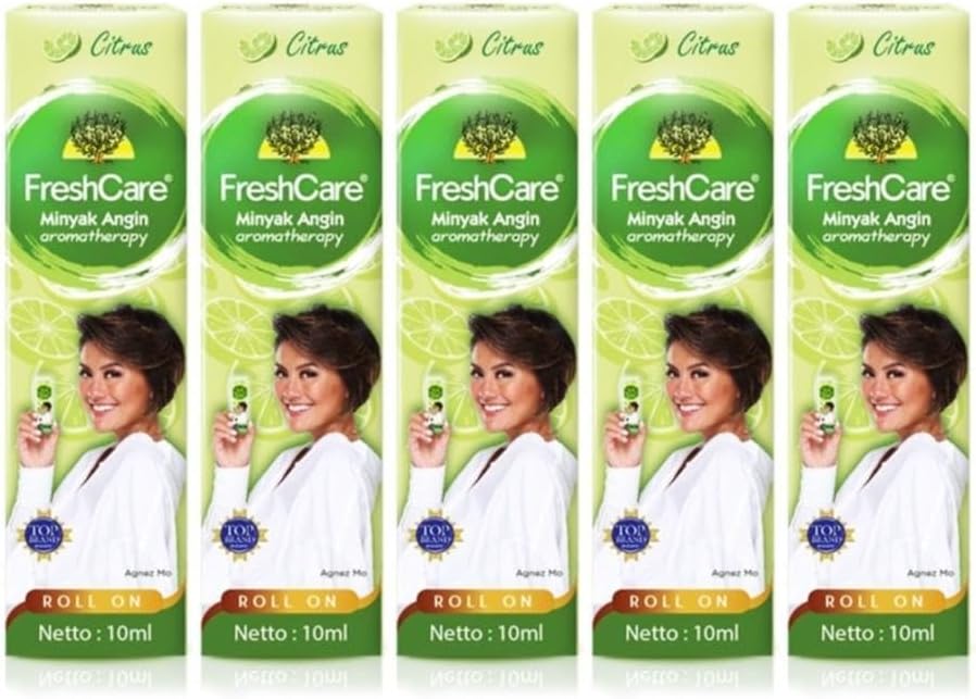 Fresh Care Roll on 10ml, Citrus (Pack of 5)