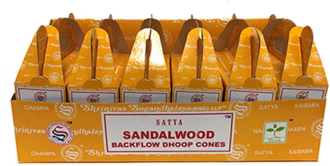 Satya Sandalwood Backflow Incense Cones