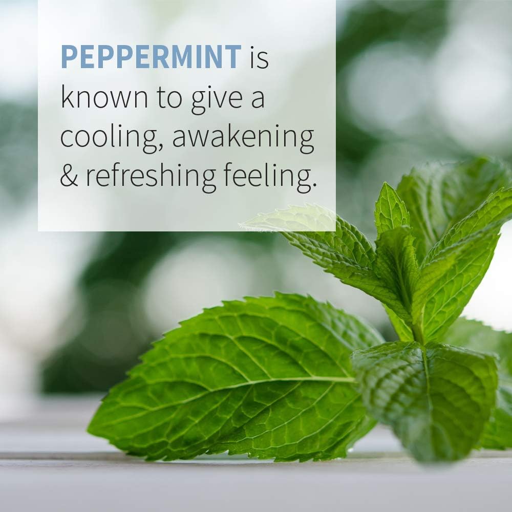 Garden of Life Essential Oil, Peppermint 1 fl oz (30 mL), 100% USDA Organic & Pure, Undiluted & Non-GMO - for Diffuser, Aromatherapy, Meditation - Energizing, Invigorating, Refreshing, Uplifting