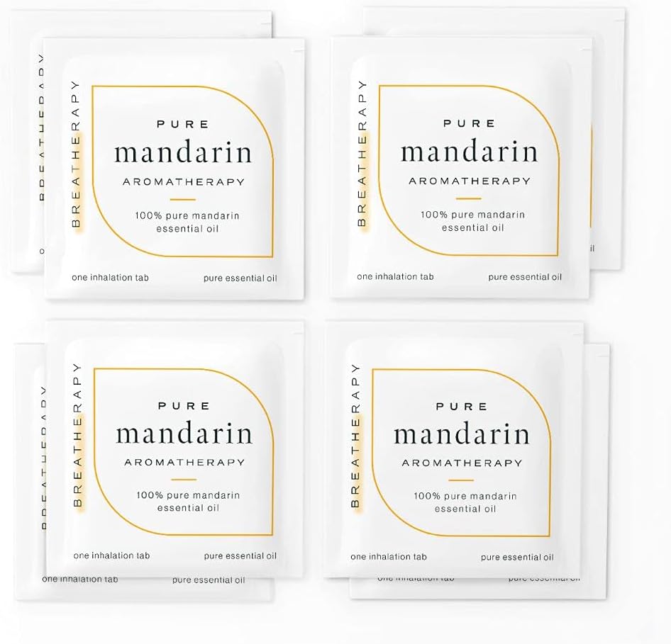 Aromatherapy Mandarin Patches - Pure Essential Oil Aroma Patch - Mandarin Essential Oil for Calming - 8-Pack