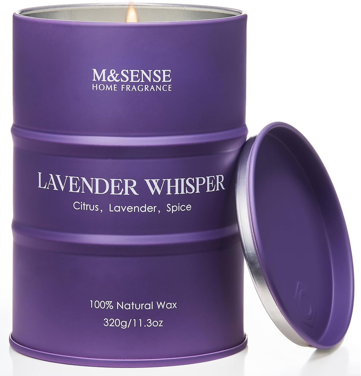 M&SENSE Lavender Soy Candles for Home Scented 11.3oz