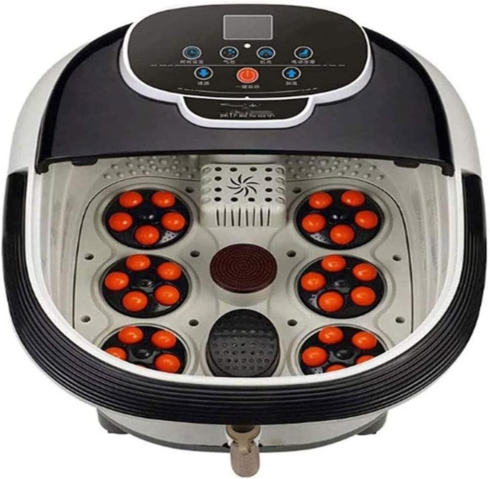 Foot Spa Bath Massager, Foot Spa Massager with Heat, Bubble Jets, Foot Bath Tub with Adjustable Time & Temperature, for Tired Feet, & Stress Relief