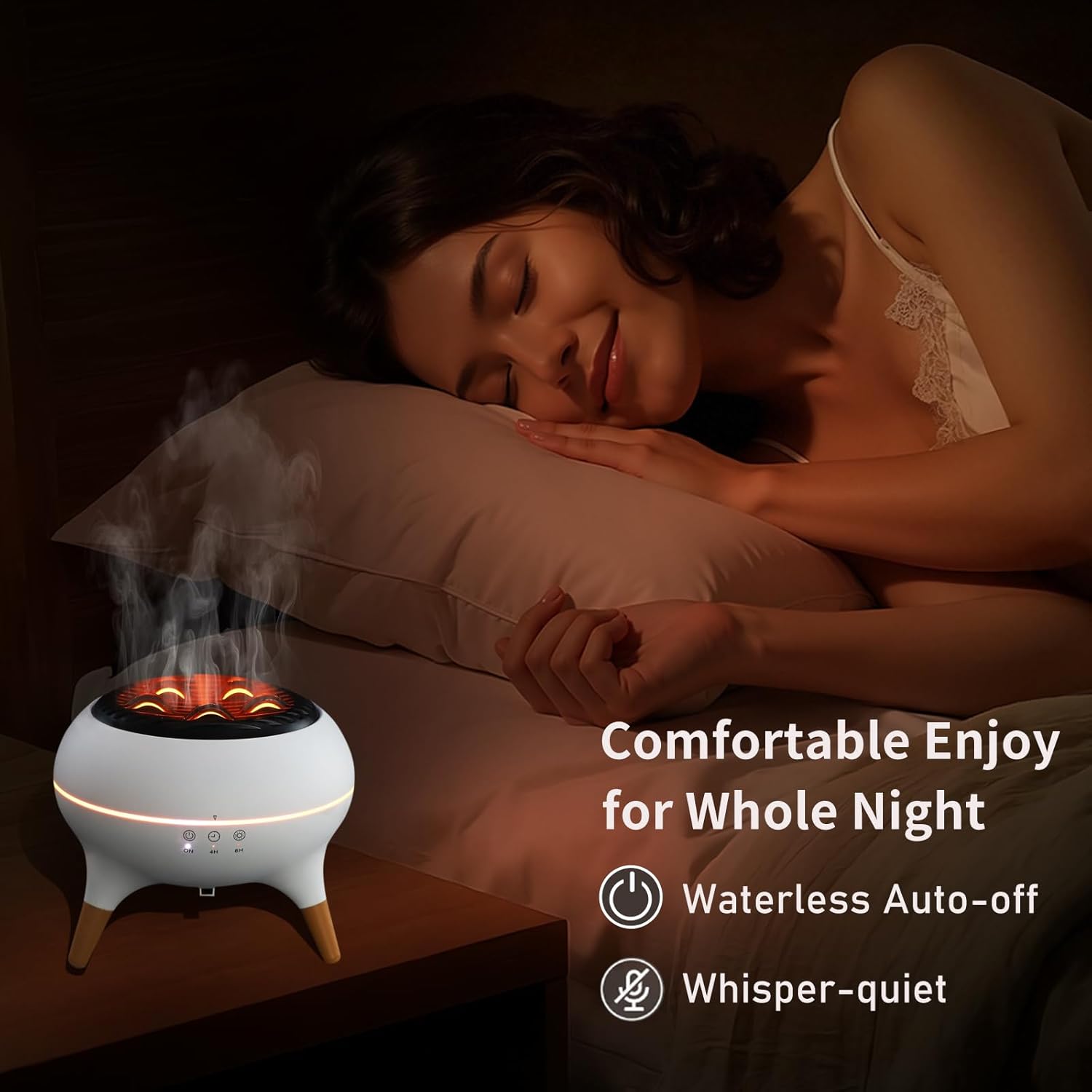 300ml Essential Oil Scent Diffuser, Aroma Diffuser with Remote Control, Mist Humidifier with 7 Colors LED Lights and Timer Function for Home, Office, Yoga, Relaxation & Better Sleep