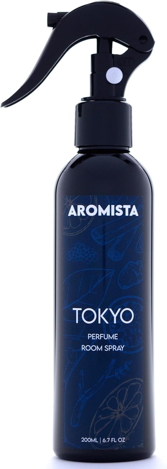 Tokyo Lime Ginger Amber Room Spray 6.7 Fl Oz Car Air Freshener Perfume Fabric and Linen Mist Luxury Fragrance Spray Home Scent