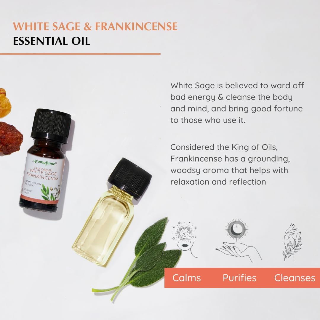 White Sage and Frankincense Essential Oil Diffuser Blend