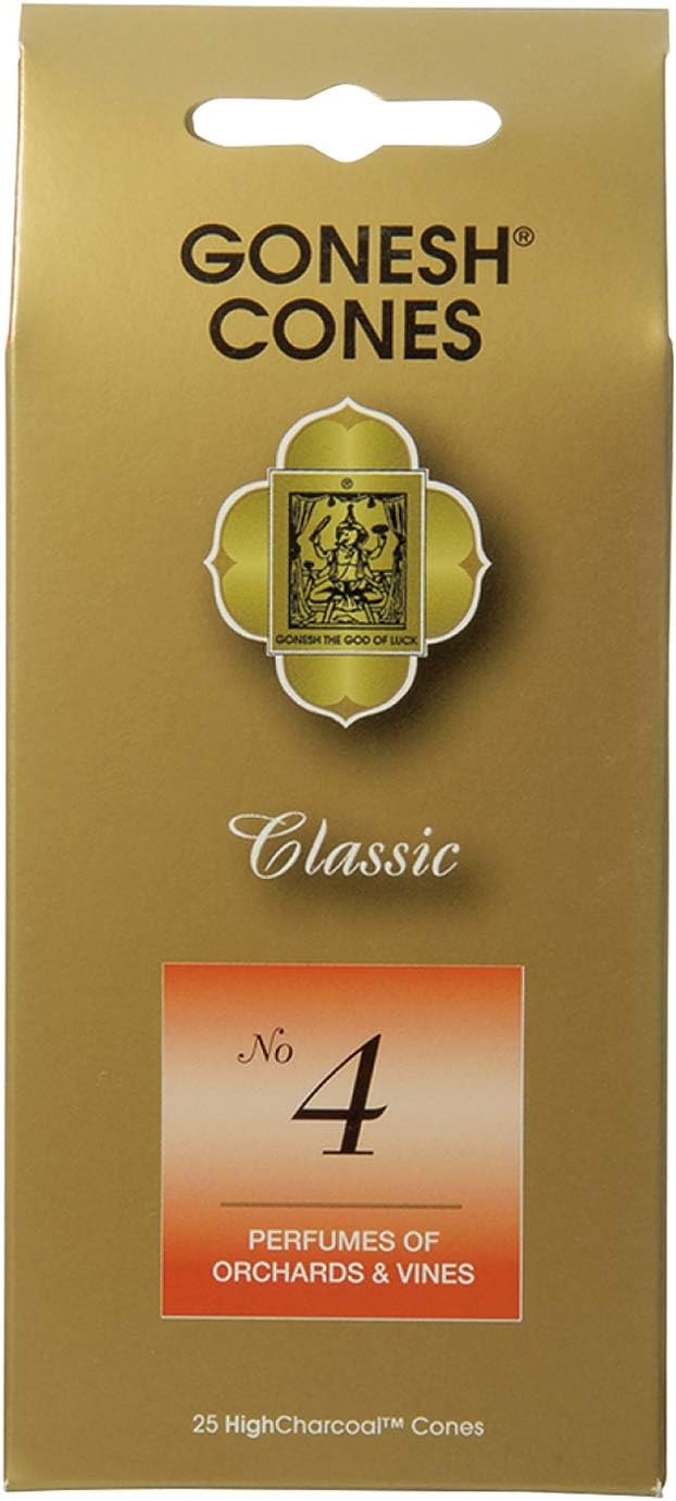 Gonesh GOCO04 Cones No.4, Perfumes of Orchards & Vines Incense Sticks