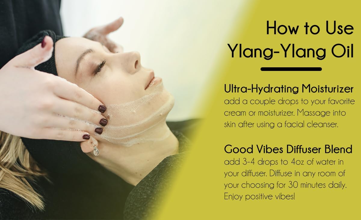 Ylang Ylang Essential Oil – 8 fl oz (237 ml) Aluminum Bottle w/Plug Cap – 100% Pure Essential Oil – GreenHealth