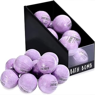 BODY & EARTH Bath Bombs Gift Set for Women 10 X 3.5 oz Essential Oils Lavender Handmade Birthday Gift Idea for Family, Women, Men, Mothers Day Gifts for Mom, Christmas Gifts for Her