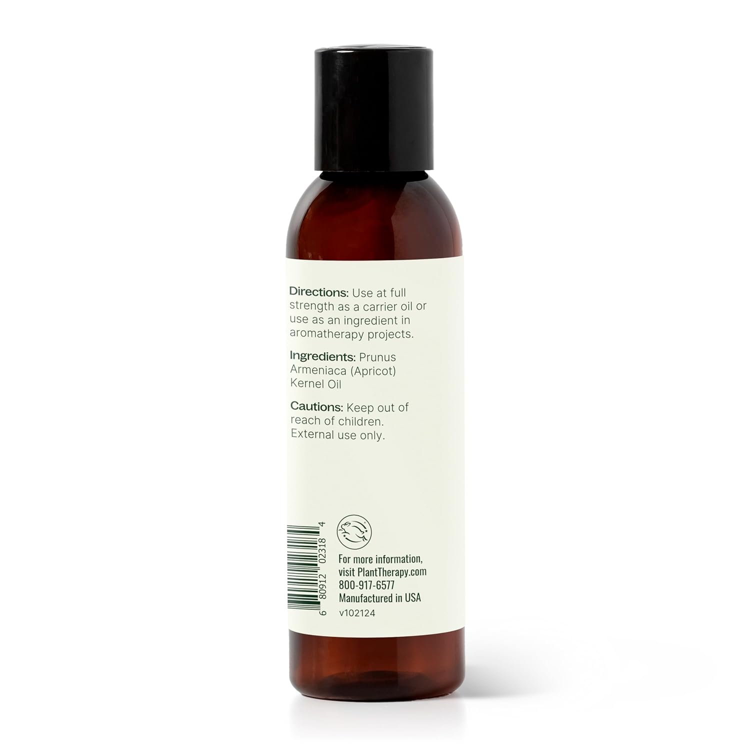 Plant Therapy Apricot Kernel Carrier Oil, 4 oz, Natural Base for Diluting Essential Oils, Use for Aromatherapy or DIY Massage