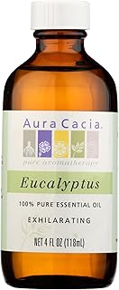 Aura Cacia 100% Pure Essential Oil, Eucalyptus, 4-Ounces