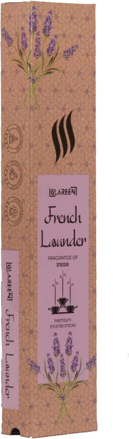 French Lavender Bliss: Exquisite Lavender Agarbatti Incense Sticks (Pack of 50) | Embrace Serenity in Every Burn