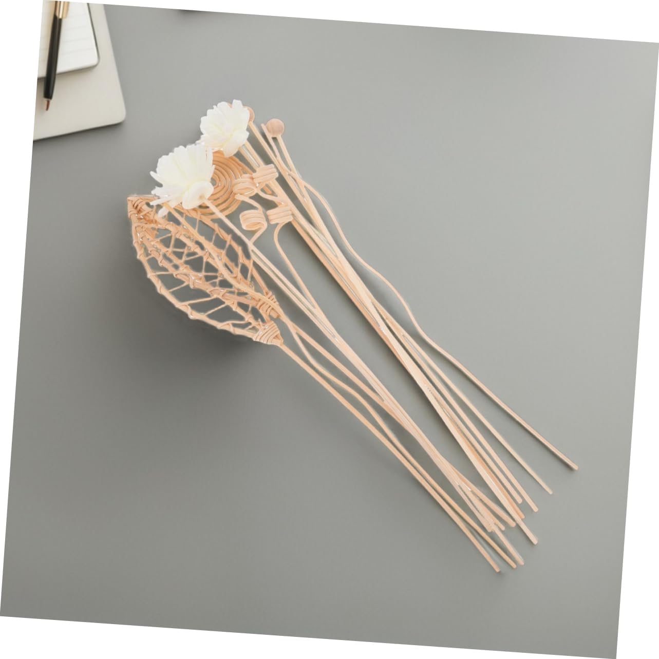 LIFKOME 24pcs Rattan Diffuser Sticks for Aromatherapy Efficient Home Fragrance Reeds for Bedroom Office and Living Use No Fire Scent Diffuser Refill Sticks