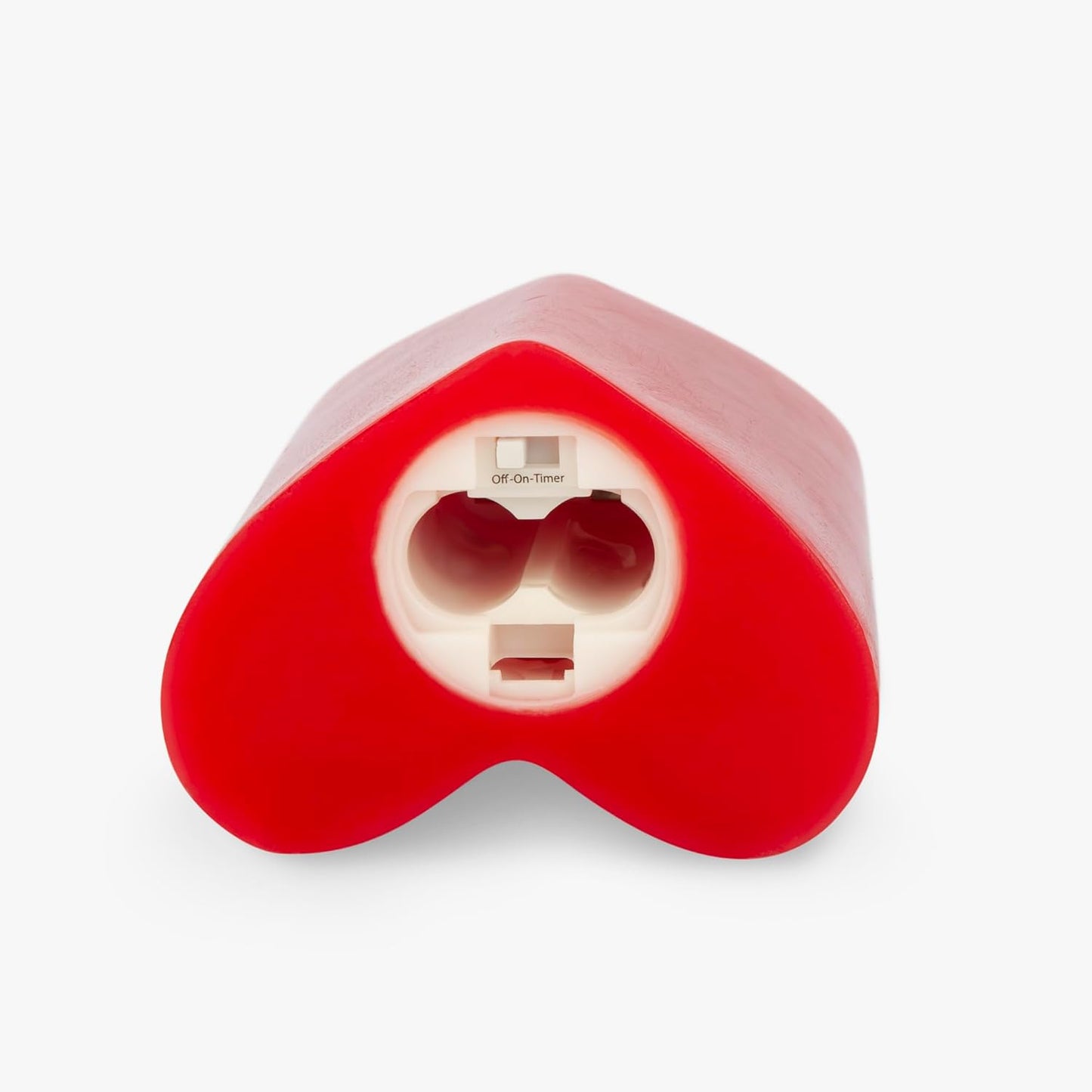 Luminara True Red Heart Shaped Pillar Candle - Flickering Real-Flame Technology - Remote Ready - Romantic Valentine's Collection - 3.5" x4.5"
