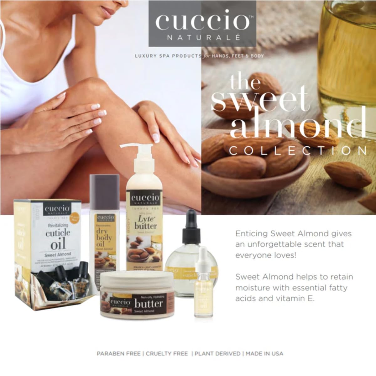 Cuccio Naturale Sweet Almond Cuticle Oil Roll-On 0.33 oz – Nourishing Cuticle Treatment with Vitamin E, Refillable Rollerball for Dry, Cracked Cuticles & Nails