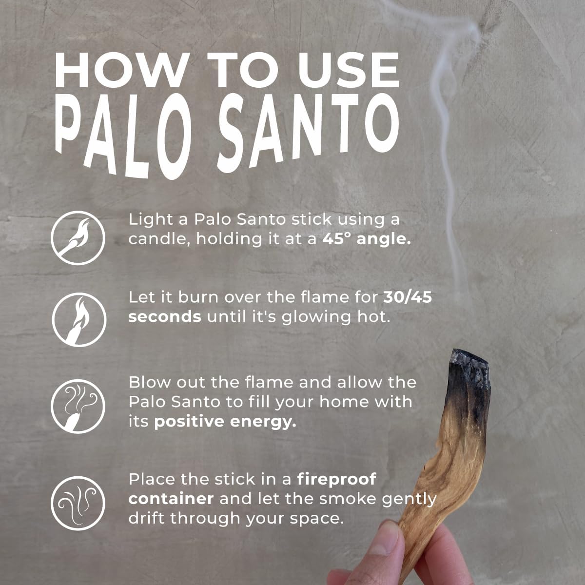 Palo Santo Sticks 8-Pack from Peru (Not Ecuador) for Smudging & Meditation | Wild-harvested from naturally fallen trees in Peru. Resin-rich wood for cleansing rituals, yoga, journaling, relaxation