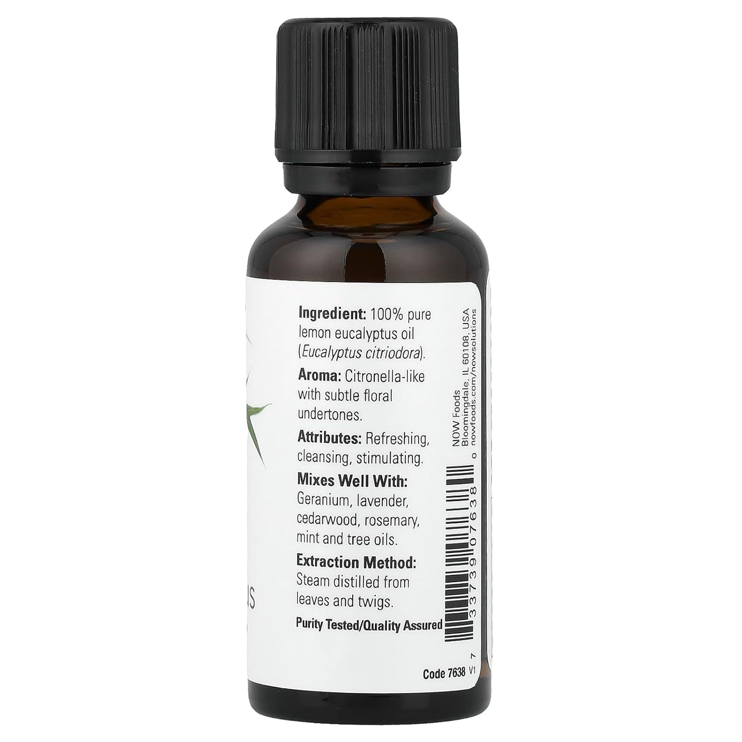 Essential Oils, Lemon Eucalyptus, 1 fl oz (30 ml), Now Foods