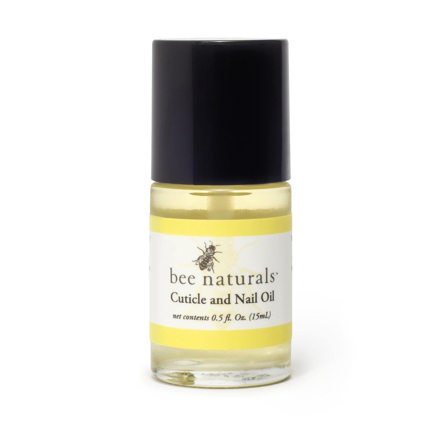 Bee Naturals Nail & Cuticle Oil 0.5 oz - Heals Cracked Nails & Rigid Cuticles, Deep Moisture with Avocado and Castor Oils