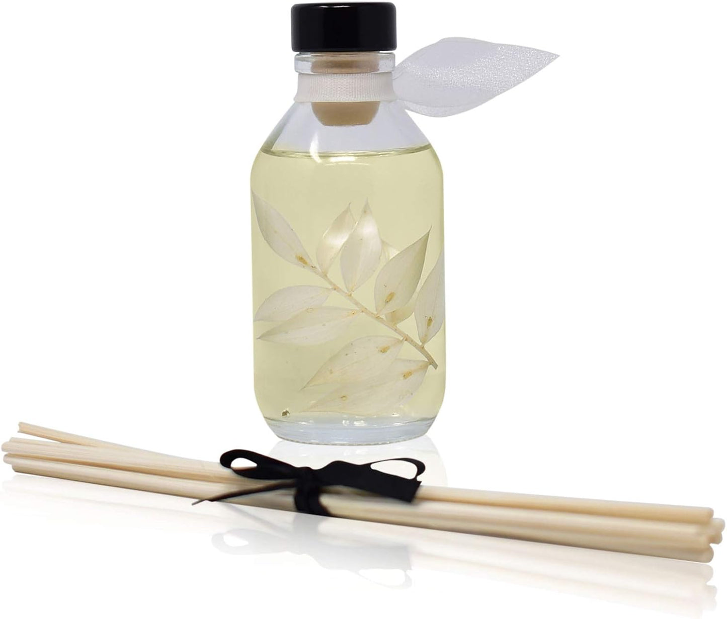 Reed Diffuser Set, Coconut & Eucalyptus Scented Oil Diffuser with Sticks, Home Fragrance Accessories for Bathroom Shelf Decor, Aroma Diffusers for Home or Office Desk, USA Made