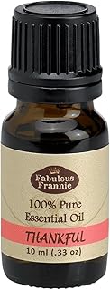 Fabulous Frannie Thankful 100% Pure, Undiluted Essential Oil Blend of Lime, Bergamot, Grapefruit, Cypress, Patchouli and Ylang Ylang 10ml (Pack of 1)