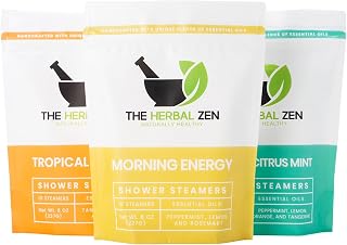 Bulk Shower Steamers with Essential Oils Combo Set by The Herbal Zen (3 Packs of 10 Tablets, Value Set), Bulk Shower Bombs, Relaxation Gift for Women and Men, Birthday Gifts, Mothers Day Gift