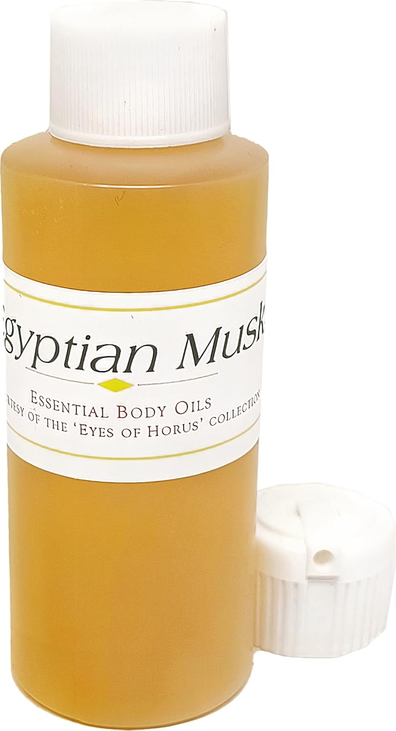 Egyptian Musk Scented Body Oil Fragrance [Flip Cap - Gold - 2 oz.] - ID#1051