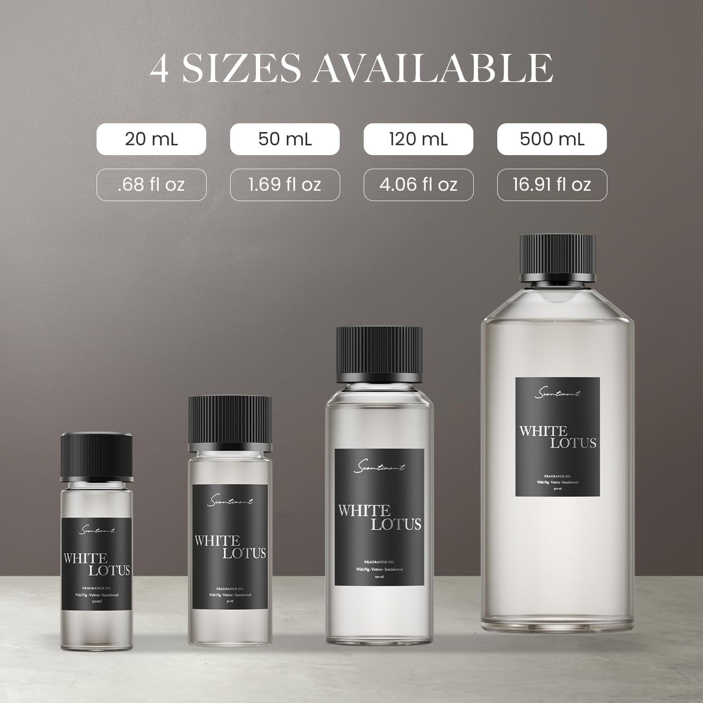 Scentiment White Lotus Diffuser Oil - Premium Hotel Scent with Notes of of Wild Fig, Vetiver, Almond & Sandalwood Home Scent, Hotel Fragrance Oil Diffuser Refill - 0.68 fl oz (20 mL)