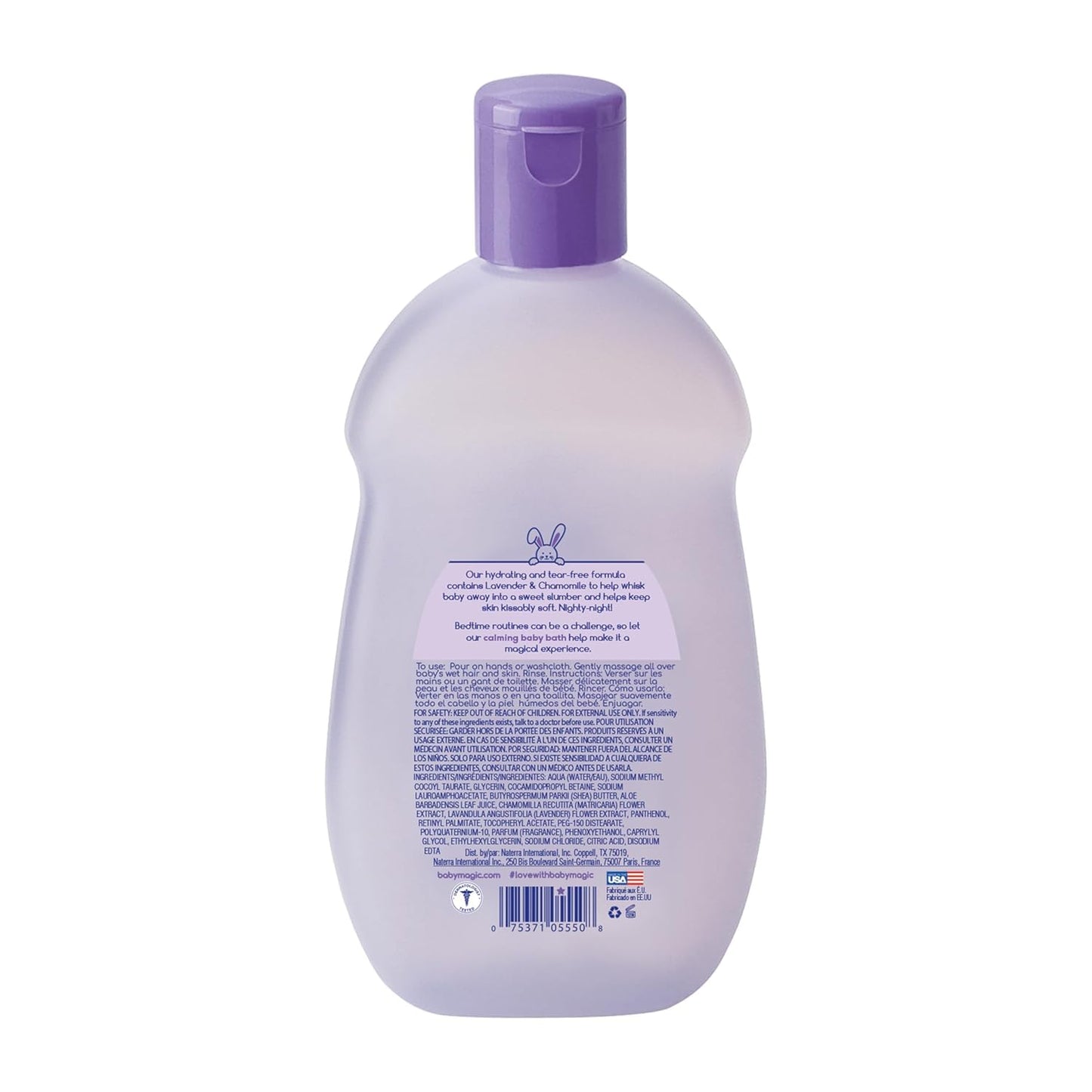 Baby Magic Calming Baby Bath, Lavender & Chamomile Scent, Specially Formulated for Baby's Delicate Skin, Made with Calendula, Tear Free, Hypoallergenic, Dermatologist Recommended, 9 Fl Oz