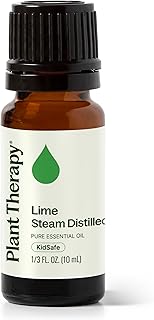 Plant Therapy Lime Steam Distilled Essential Oil 10 mL (1/3 oz) 100% Pure, Undiluted, Fresh Scent, Mood Boosting, Immune Support