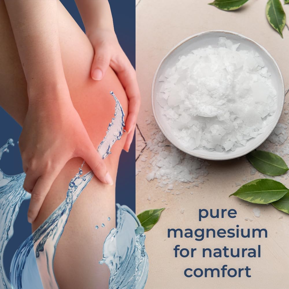 Natural Elephant Dead Sea Magnesium Bath Flakes | Pure Magnesium Chloride Soak for Body and Foot | Ideal for a Soothing Bath Experience | Alternative to Epsom Salt (12 oz Jar)