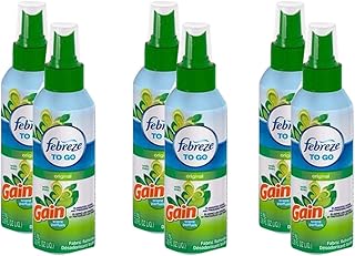 Febreze To Go Fabric Refresher 2.8 Ounce Spray, Gain Original Scent, 6 Pack