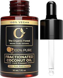 Plant Based Fractionated Coconut Oil - Liquid Coconut Oil for Hair, Skin and Body | Perfect Carrier Oil for Essential Oils - 100% Pure, Natural and Versatile - Ideal for Hair, Face, Body Care