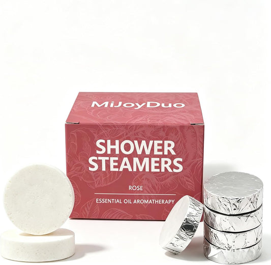 Rose Shower Steamers, 5 Pack Individually Wrapped