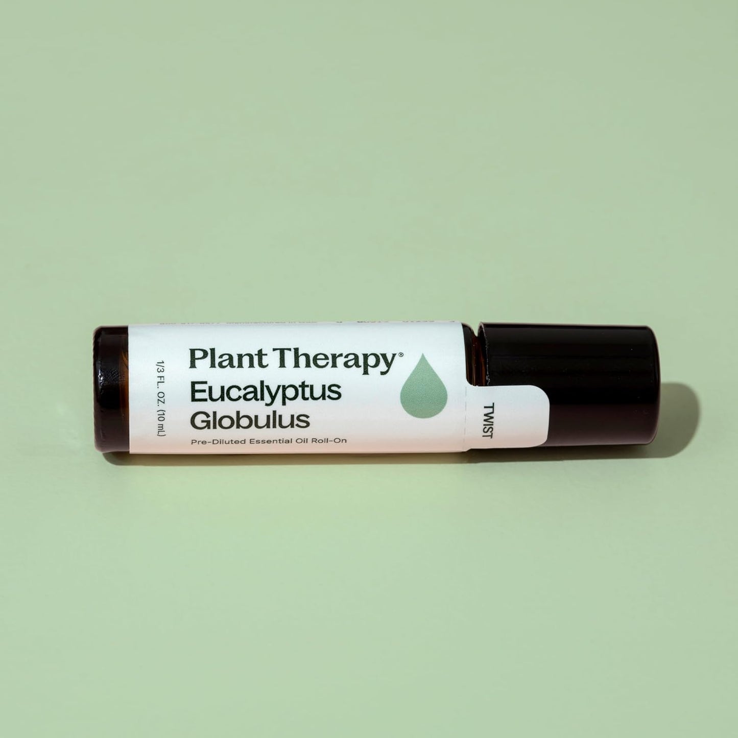 Plant Therapy Eucalyptus Pre-Diluted Essential Oil Roll-On 10mL (1/3 oz), 100% Pure, for Clear Breathing, Aromatherapy and Topical Use (Pack of 2)