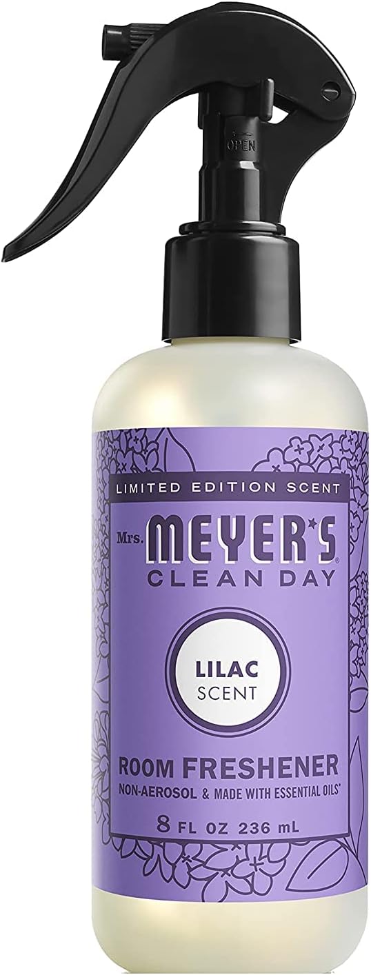 Mrs. Meyer's Clean Day Room Freshener, Lilac, 8 Fl Oz (Pack of 4)