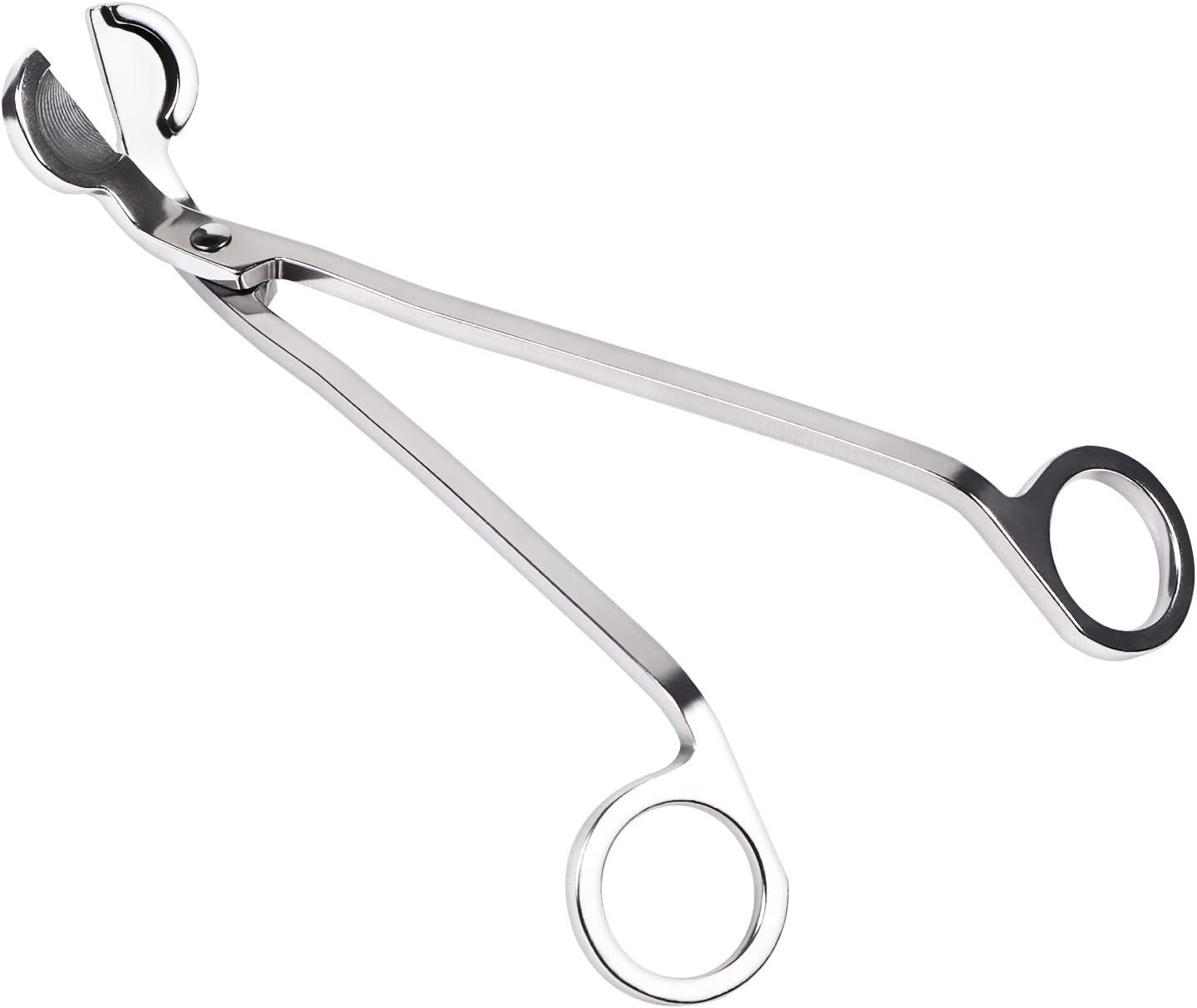 EVERMARKET Candle Wick Trimmer, Polished Stainless Steel Wick Clipper Cutter - Reaches Deep Into Candles to Cut Spent Wicks, Allow Cleaner Burn and Prevent Soot Buildup