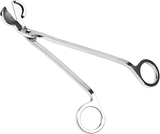 EVERMARKET Candle Wick Trimmer, Polished Stainless Steel Wick Clipper Cutter - Reaches Deep Into Candles to Cut Spent Wicks, Allow Cleaner Burn and Prevent Soot Buildup
