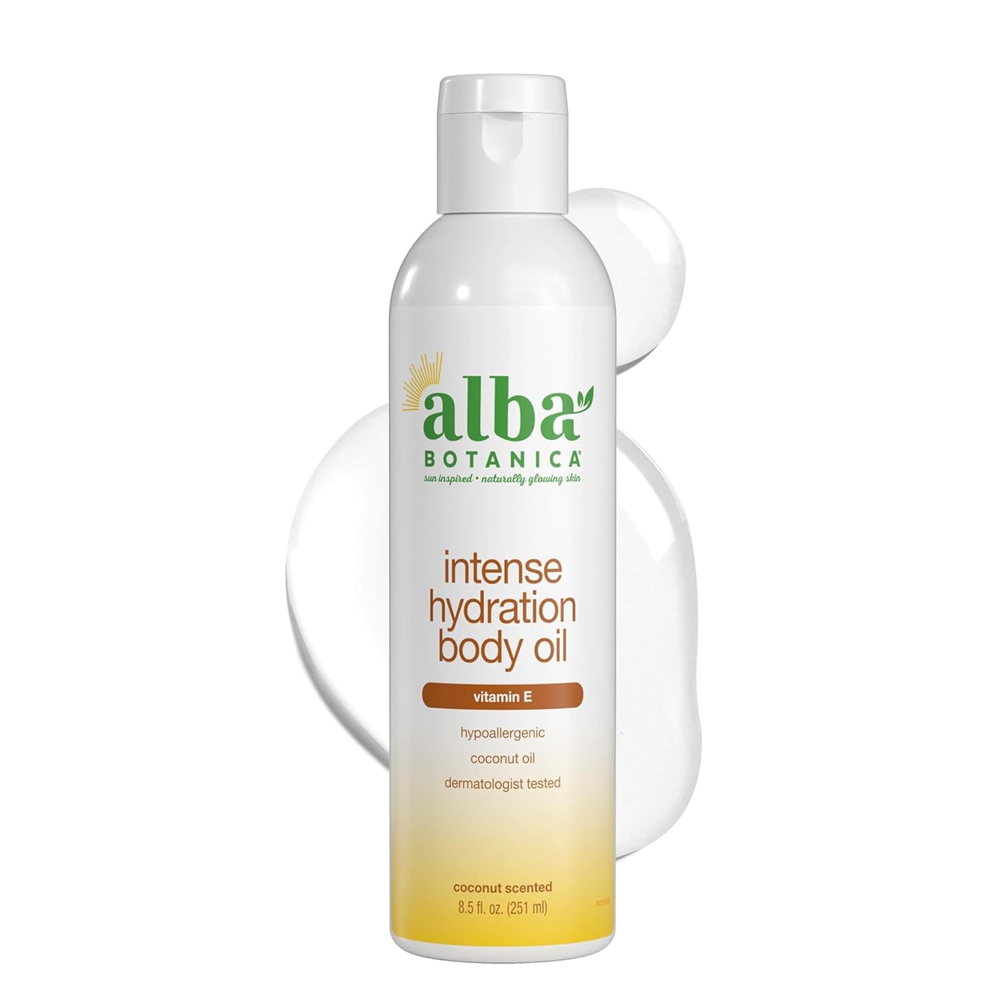 Alba Botanica Intense Hydration Body Oil, with Kukui Nut and Viamin E, 8.5 Oz (Packaging May Vary)
