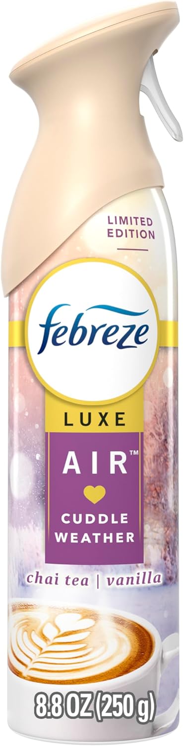 Febreze Air Mist Air Freshener Spray, Odor-Fighting Room Spray, Air Fresheners for Home and Bathroom and Kitchen, Aerosol Can, Cuddle Weather Scent, 8.8oz, 1 Count