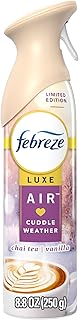 Febreze Air Mist Air Freshener Spray, Odor-Fighting Room Spray, Air Fresheners for Home and Bathroom and Kitchen, Aerosol Can, Cuddle Weather Scent, 8.8oz, 1 Count
