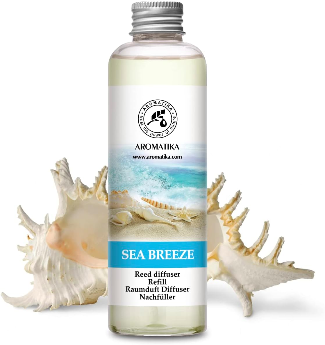 Reed Diffuser Refill - Sea Breeze 6.8 Fl Oz - Home Fragrance - Long Lasting Fresh Scent - Room Freshener