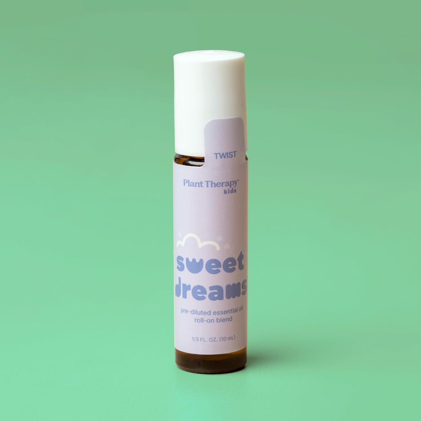 Plant Therapy Kids Sweet Dreams Essential Oil Blend Pre-Diluted Roll-On 10 mL (1/3 oz) 100% Pure, Soothing Aromatherapy for Relaxation and Better Sleep