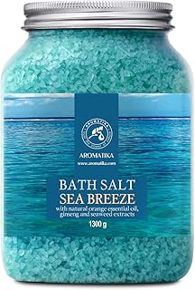 Bath Sea Salt 46 Oz - Sea Breeze Salt - Natural Bath Sea Salts - Best for Good Sleep - Relaxing - Calming - Body Care - Beauty - Aromatherapy