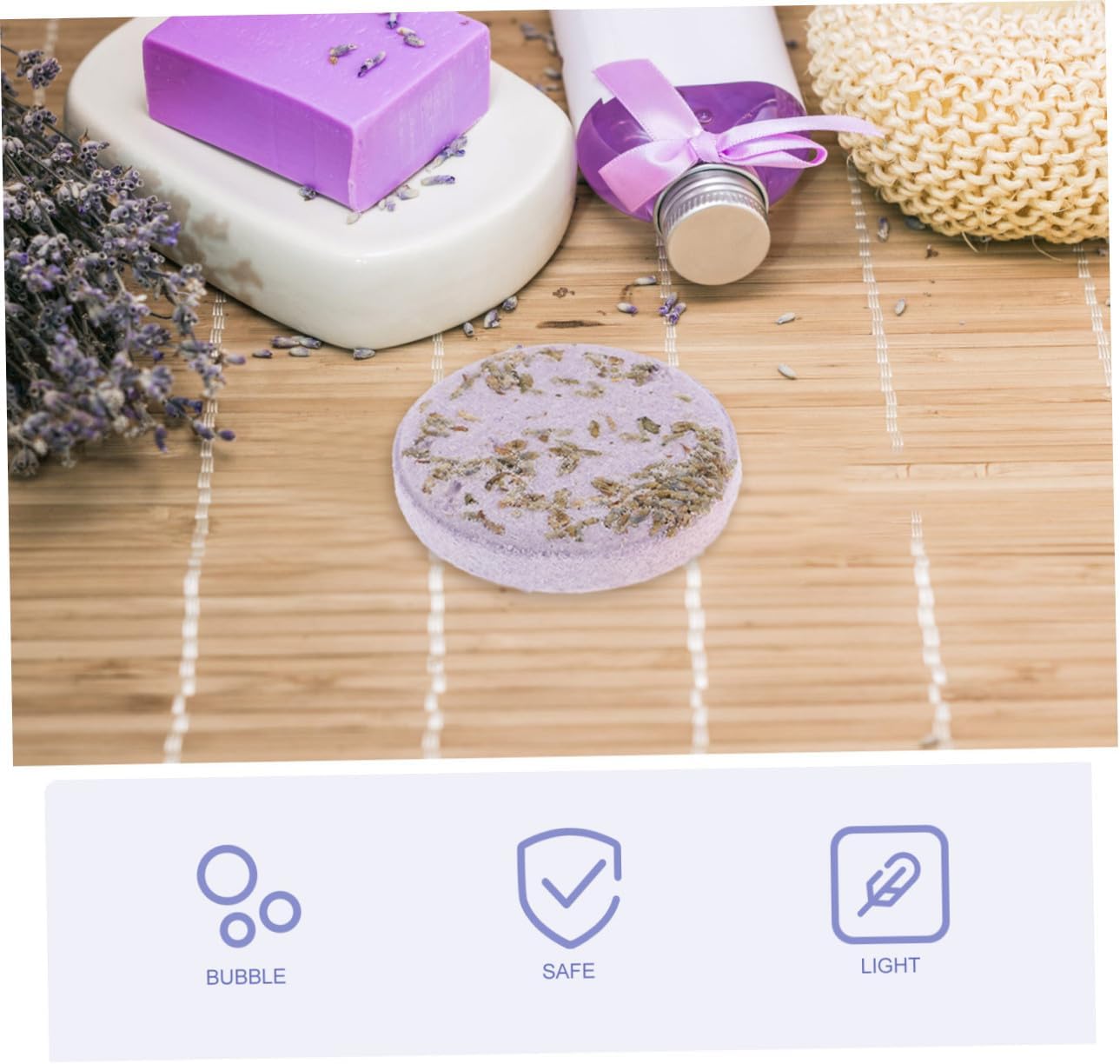 PartyKindom Aromatherapy Steam Sheets 6-Pack Shower Bombs for Relaxation Infused Bathing Steam Pieces Convenient Spa Supplies