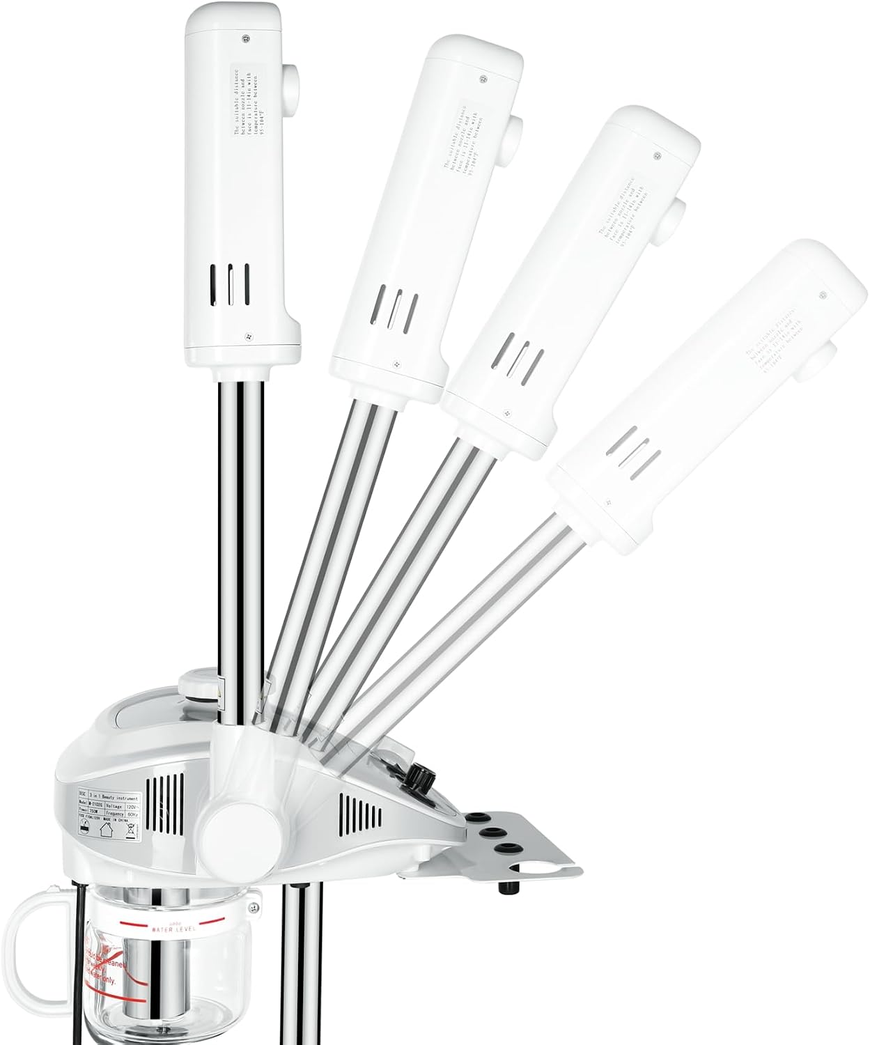 Funnylife 3 in 1 Aromatherapy Facial Steamer, 5X Magnifying LED Lamp, High Frequency Machine,Salon Spa Beauty Equipment
