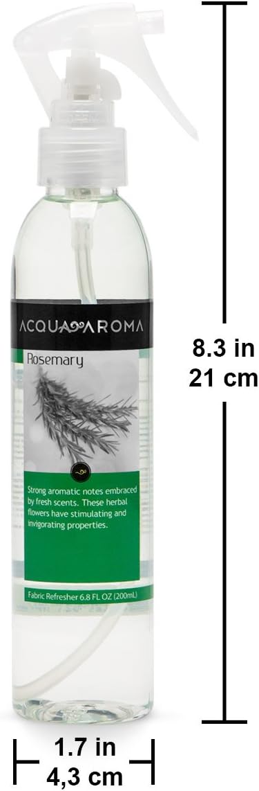 Acqua Aroma Rosemary Fabric Refresher 6.8 FL OZ (200ml) Fresh Linen