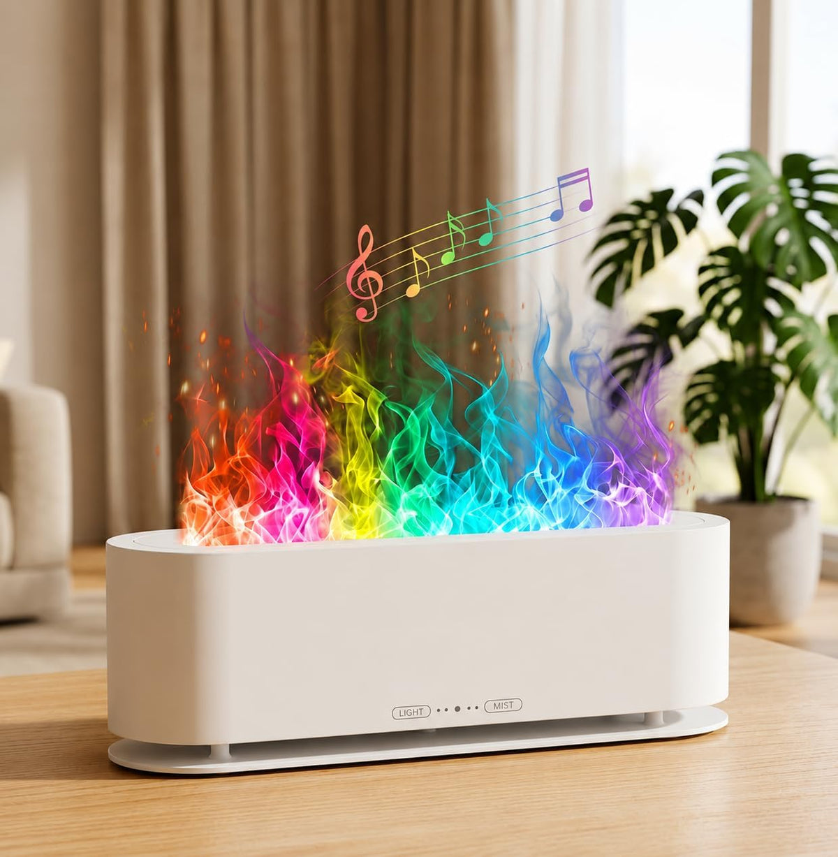 Upgraded Flame Fire Diffuser Humidifier