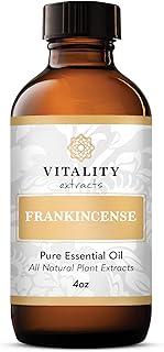 Vitality Extracts Frankincense Essential Oil - 4oz, Boswellia Serrata, Aromatherapy, Skin Care, Natural Calm, Rest & Relaxation, Yoga, Comfort